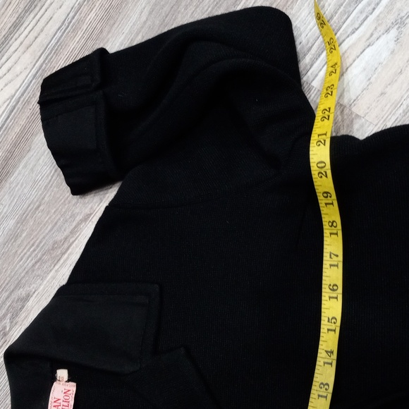 Italian Pavilian Wool Classic Black Women's Jacket - Picture 11 of 14